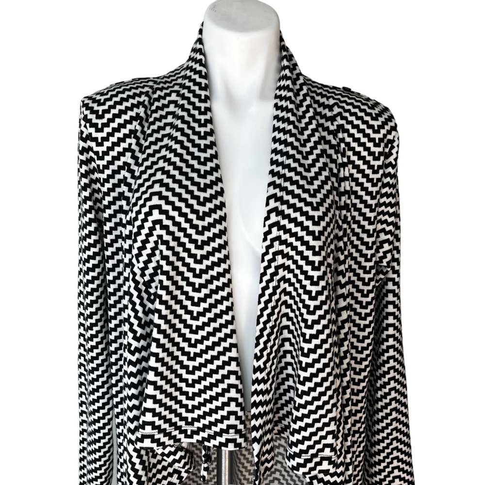 The Limited Chevron Convertible Cardigan Wrap Sweater, Sz XL - Picture 9 of 14
